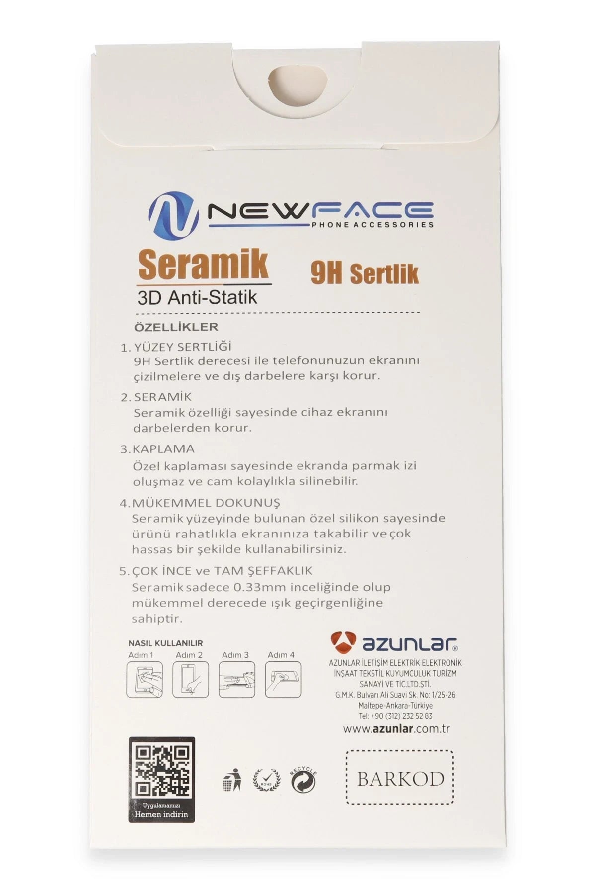 Newface Samsung Galaxy S24 3D Antistatik Mat Seramik Nano Ekran Koruyucu