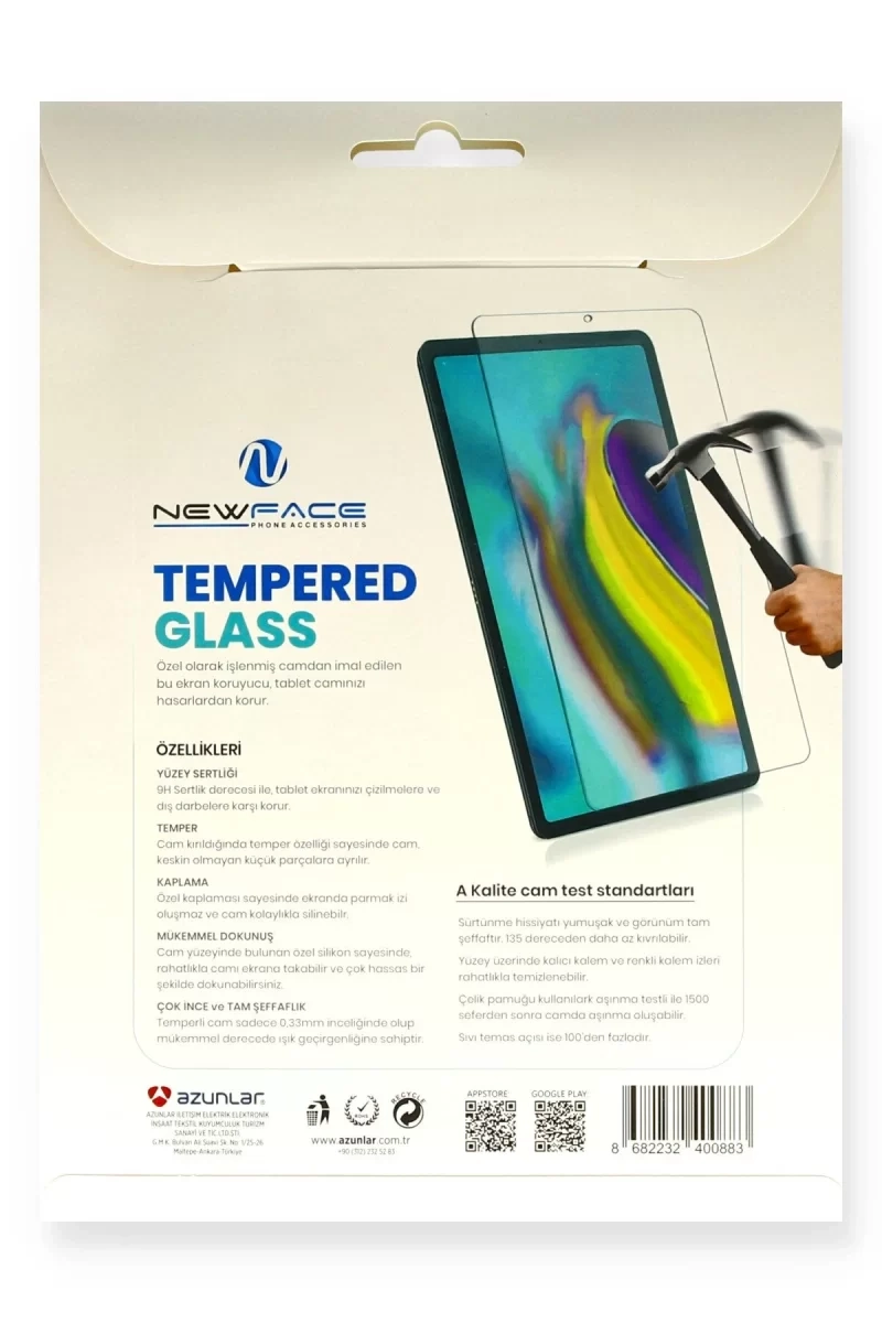 Newface Samsung Galaxy T720 Tab S5e 10.5 Tablet Cam Ekran Koruyucu