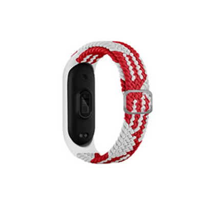 Newface Xiaomi Mi Band 6 Star Kordon - Beyaz-kırmızı