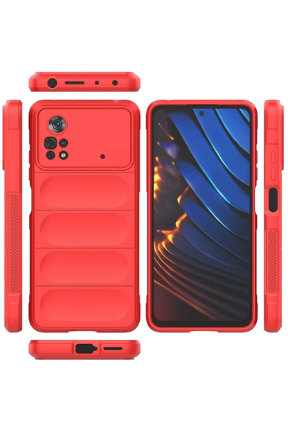 Newface Xiaomi Poco X4 Pro 5g Kılıf Optimum Silikon - Kırmızı