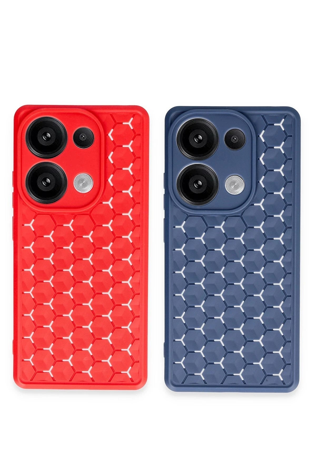 Newface Xiaomi Redmi Note 13 Pro 5G Kılıf Petek Silikon Kapak - Siyah