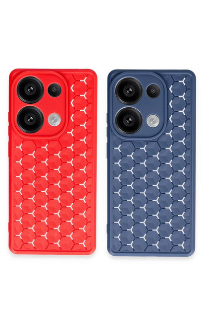 Newface Xiaomi Redmi Note 13 Pro 5G Kılıf Petek Silikon Kapak - Siyah
