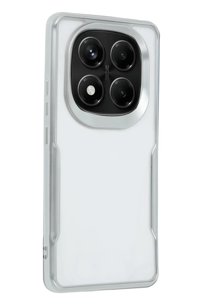 Newface Xiaomi Redmi Note 14 Pro 5g Kılıf Boyi Silikon Kapak - Gümüş