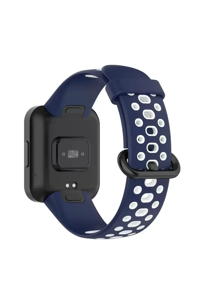 Newface Xiaomi Redmi Watch 2 Spor Delikli Kordon - Lacivert-beyaz