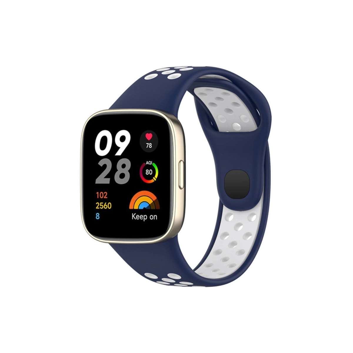 Xiaomi Redmi Watch 3 Spor Delikli Kordon - Lacivert-beyaz