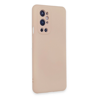 One Plus 9 Pro Kılıf Nano İçi Kadife Silikon - Pudra