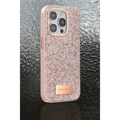 Onegif Apple İphone 14 Pro Max Bright Simli Kapak - Gold