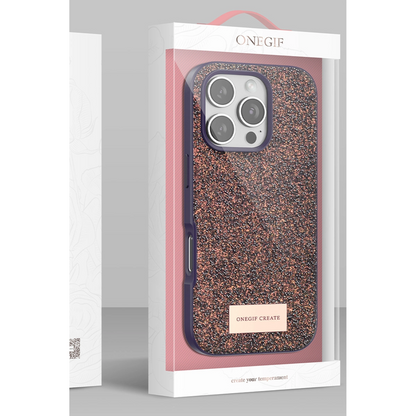 Onegif Apple İphone 16 Pro Bright Simli Kapak - Gümüş