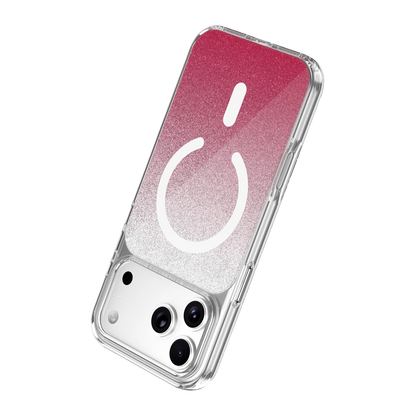 Onegif Apple İphone 17 Pro Max Sora Simli Magsafe Kapak - Kırmızı