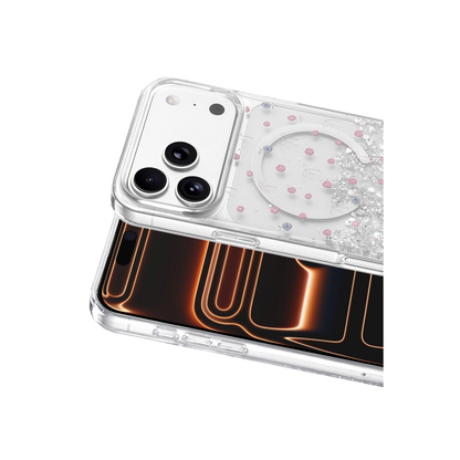 Onegif İphone 17 Pro Misk Simli Magsafe Kapak - Desen 1