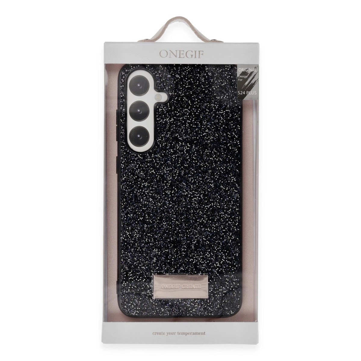Onegif Samsung Galaxy A25 5g Bright Simli Kapak - Siyah