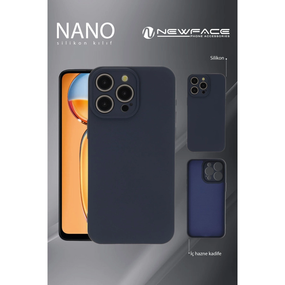 Oppo A38 Kılıf Nano İçi Kadife Silikon - Mor