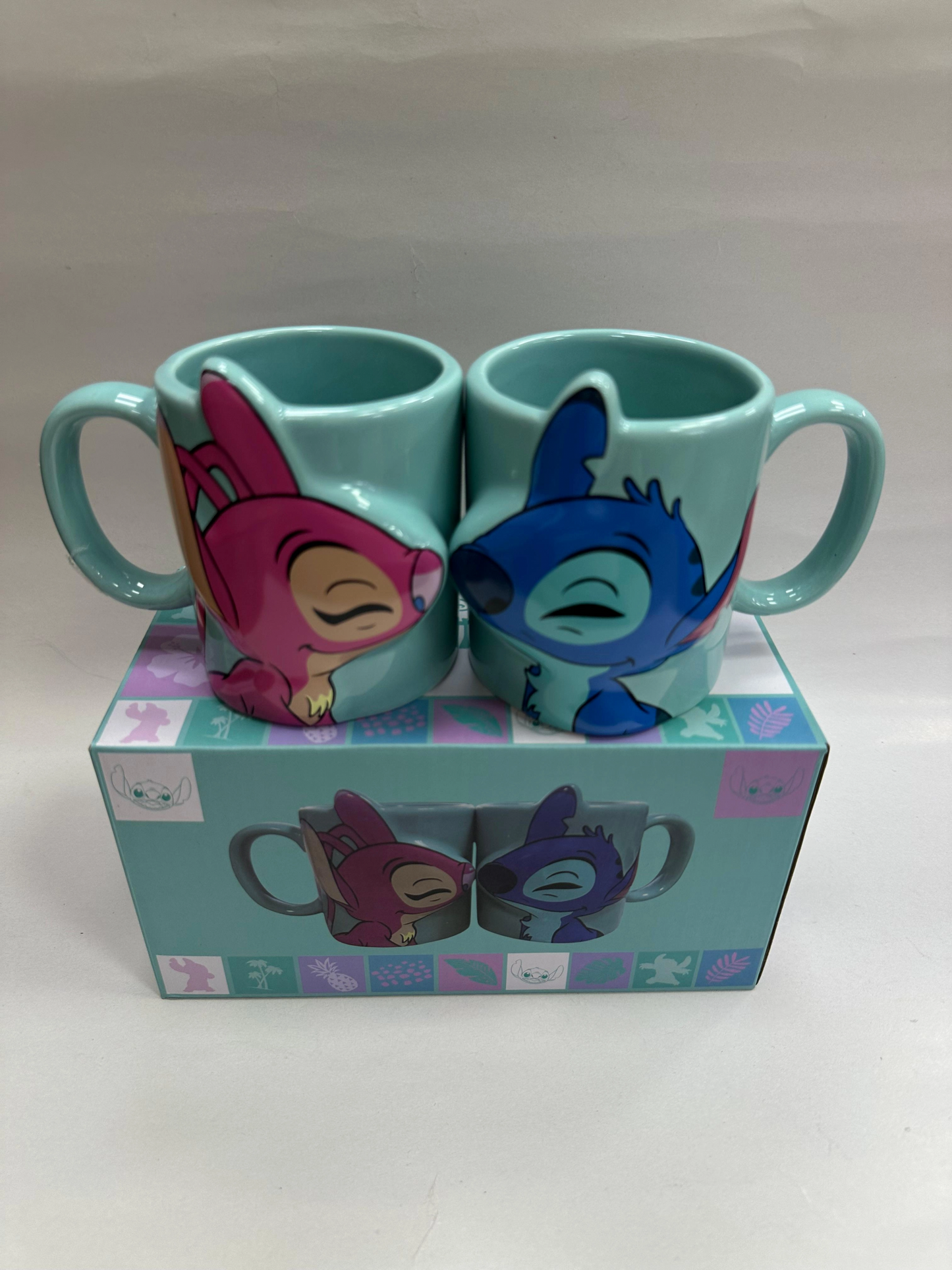 Öpüşen Stitch 2li Kupa Bardak