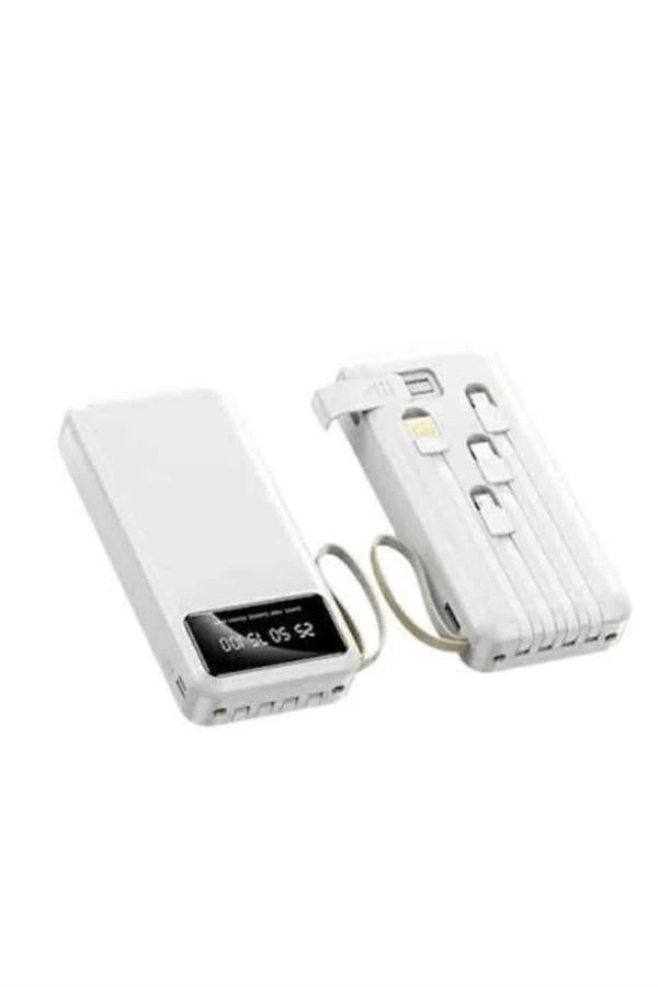 Powerbank Şarj Cihazı 4 Çıkışlı 20.000 MAH Powerbank Kompakt Yüksek Kapasiteli Hızlı Şarj