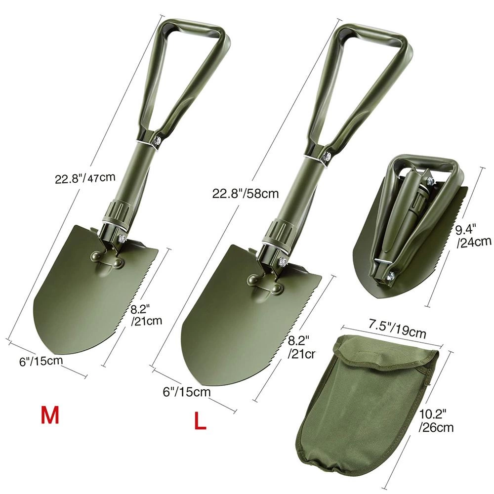Profesyonel Portatif Katlanabilir Kürek (Orta Boy 59 Cm)