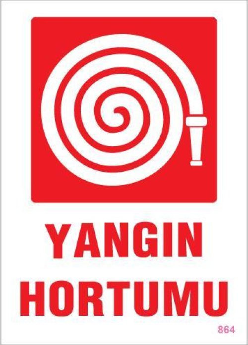 Yangın Hortumu Uyarı Levhası 25x35 KOD:864