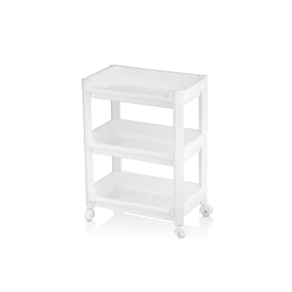 Rafty Geniş 3 Katlı Tekerlekli Sepet Organizer Düzenleyici Raf Ünitesi 352X220X480MM