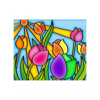 5001 KumT Cam Vitray - Glass Painting / +6 yaş