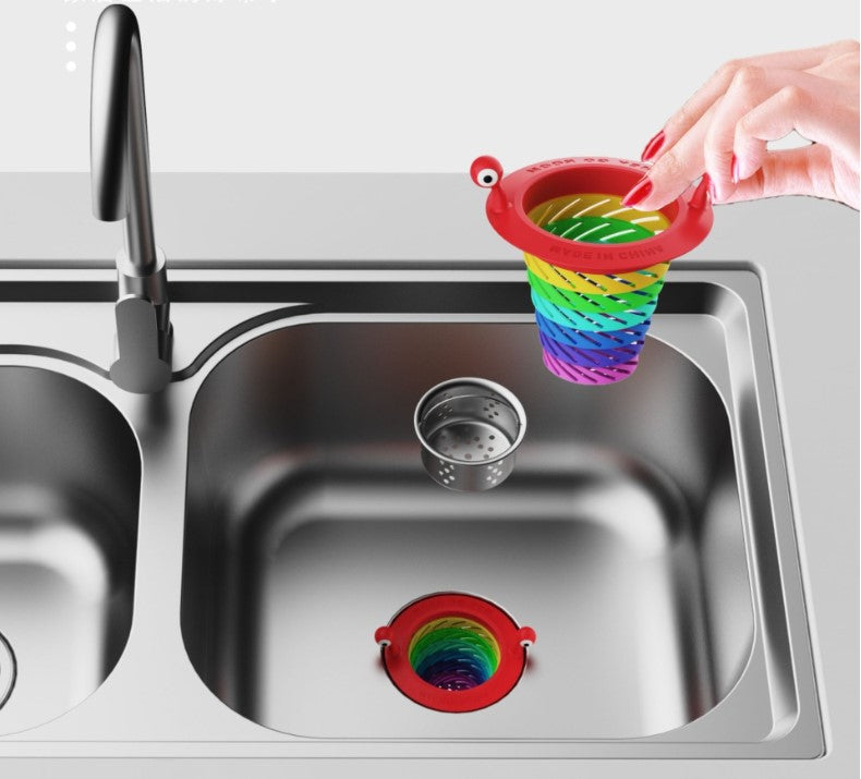 Renkli 6 Kademeli Lavabo Süzgeci (5643)