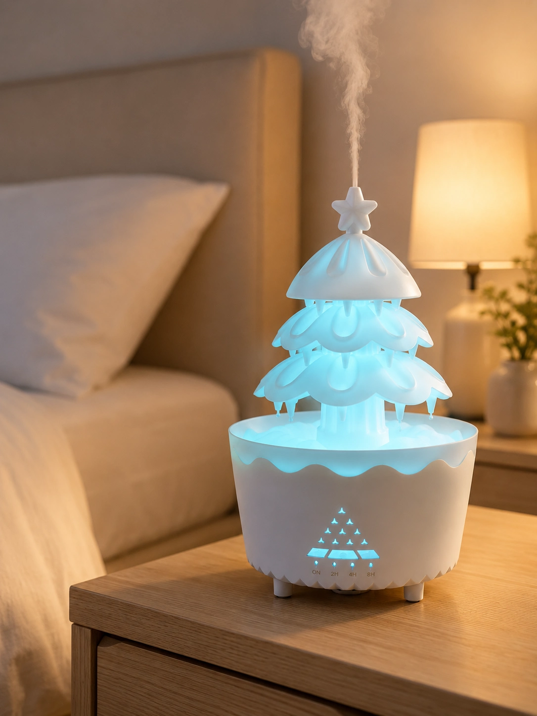 Rgb Aydınlatmalı Şans Ağacı Aromaterapi Difüzörü 250 Ml Hava Nemlendirici