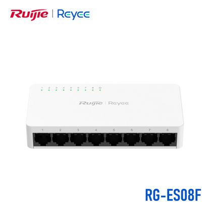 RUIJIE REYEE RG-ES08F 8 Port MegaBit Switch Plastik Kasa