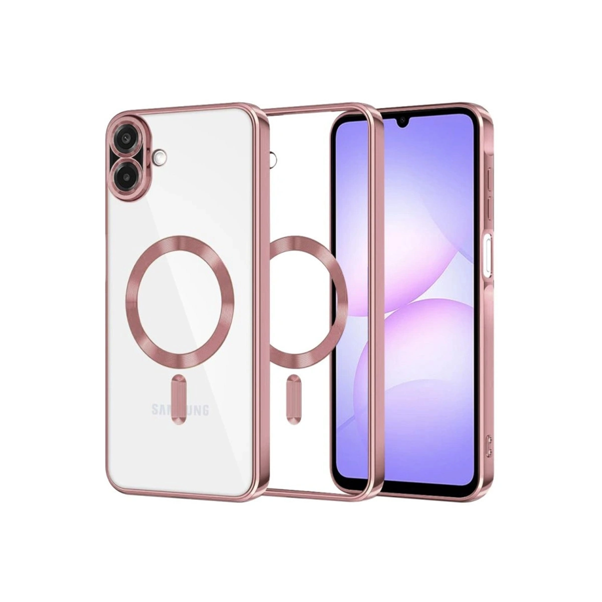 Samsung Galaxy A07 4g Kross Magneticsafe Kapak - Rose