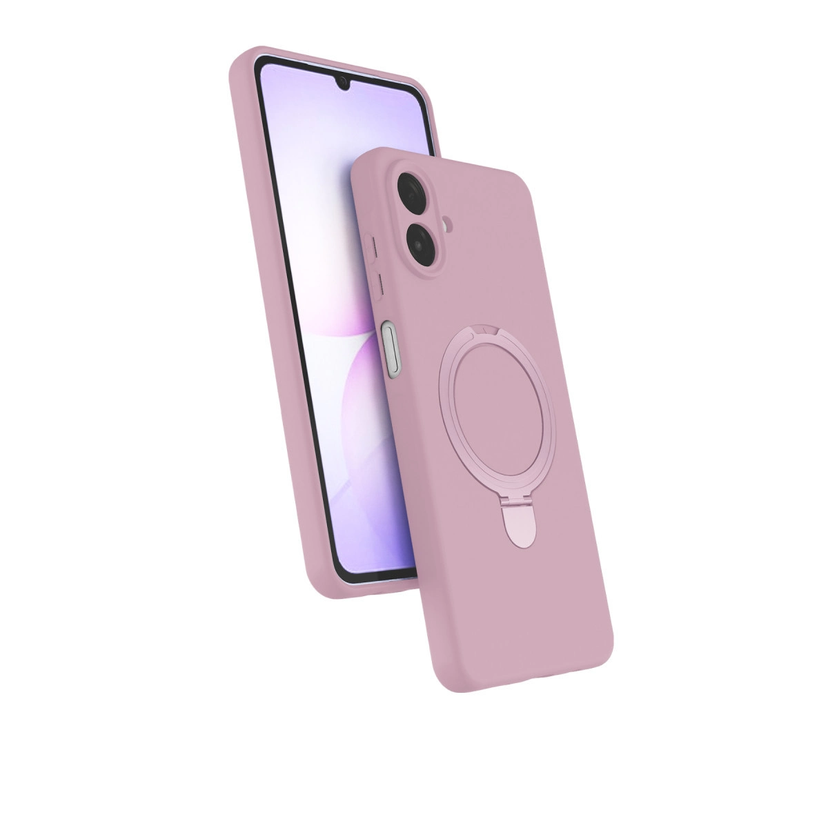 Samsung Galaxy A07 4g Regal Magsafe Standlı Kapak - Açık Pembe