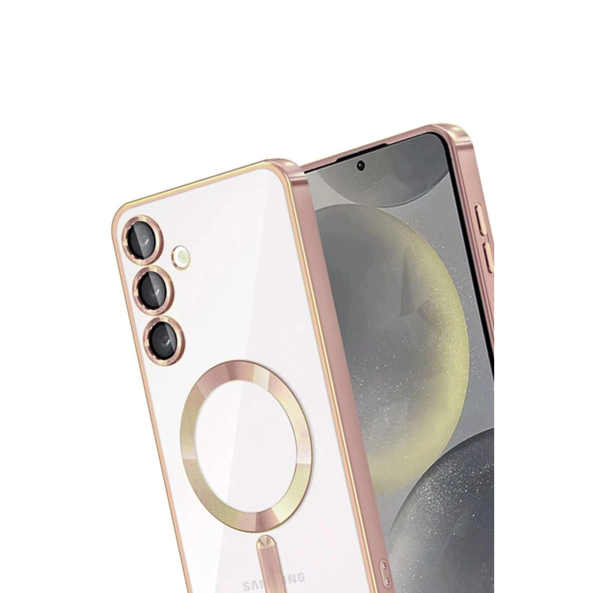 Samsung Galaxy A17 5g Kross Magneticsafe Kapak - Rose