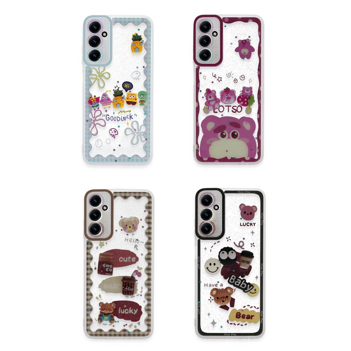 Samsung Galaxy A25 5g Kılıf Sweet Desenli Silikon Kapak - Pembe