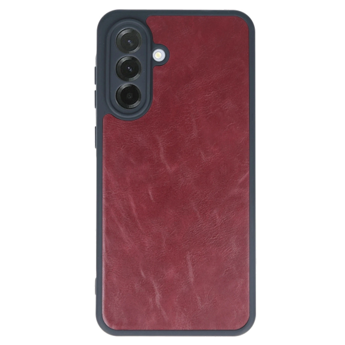 Samsung Galaxy A35 5g Kılıf Aras Deri Kapak - Bordo
