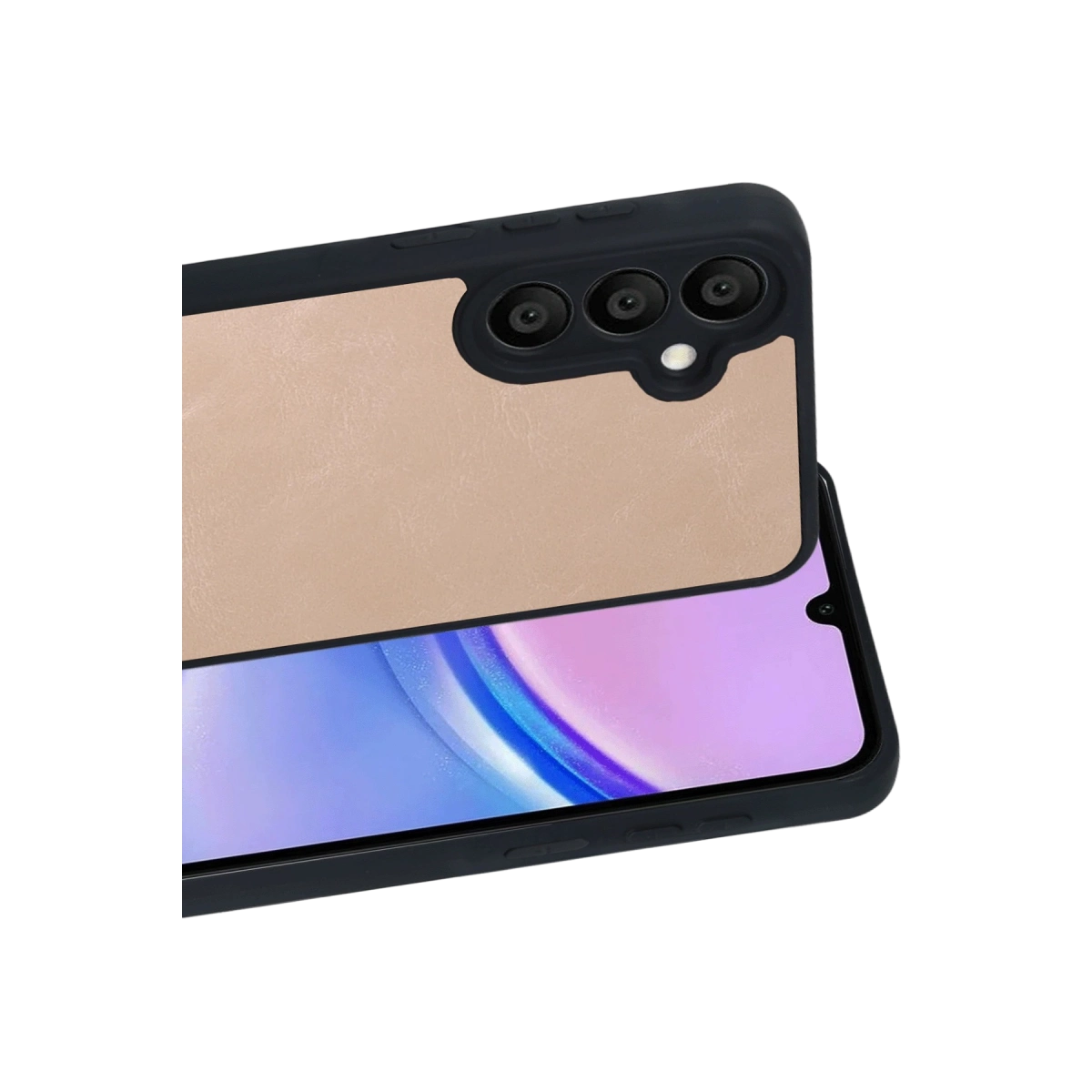 Samsung Galaxy A37 5g Aras Deri Kapak - Pudra