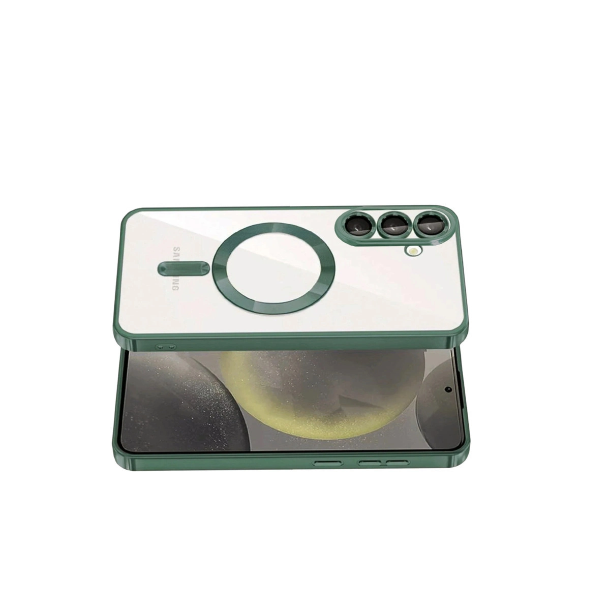 Samsung Galaxy A57 5g Kross Magneticsafe Kapak - Koyu Yeşil