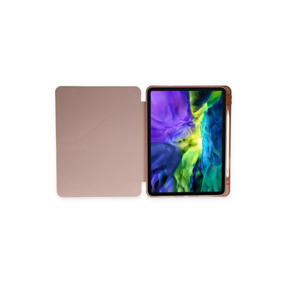 Samsung Galaxy P610 Tab S6 Lite 10.4 Kılıf Kalemlikli Mars Tablet Kılıfı - Rose Gold