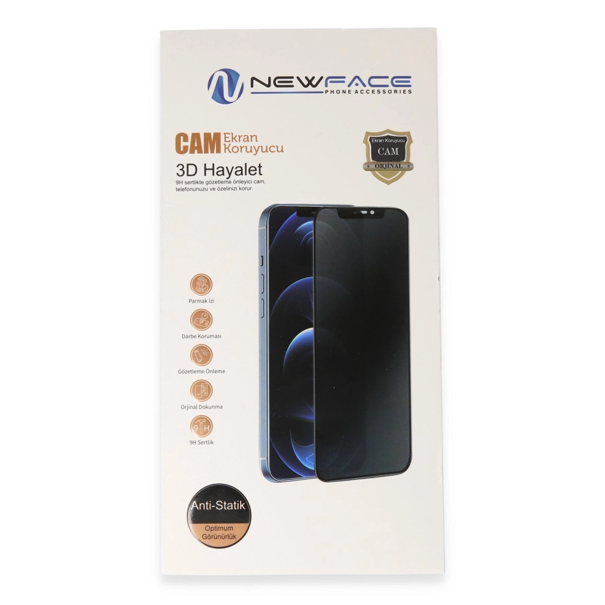 Samsung Galaxy S22 3d Antistatik Hayalet Cam Ekran Koruyucu