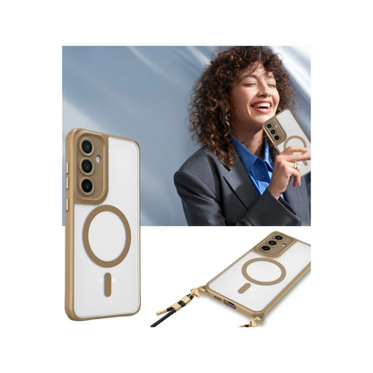 Samsung Galaxy S23 Fe Kılıf Enka Magsafe Silikon Kılıf - Lacivert