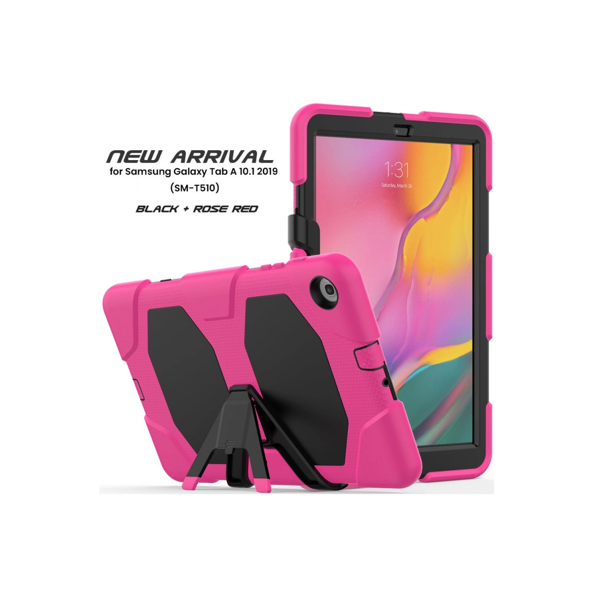 Samsung Galaxy T510 Tab A 10.1 Kılıf Griffin Tablet Kapak - Pembe