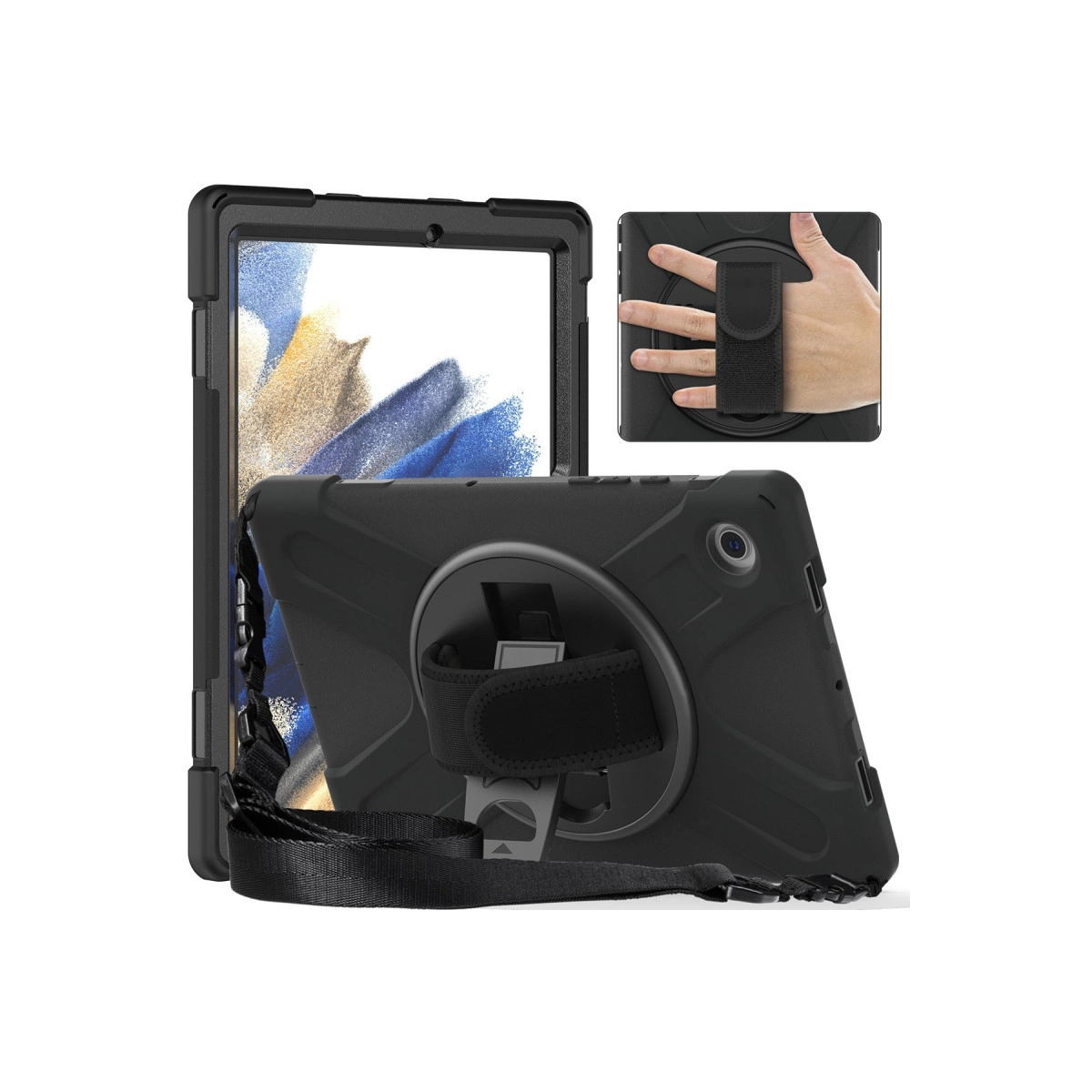 Samsung Galaxy Tab A9 Plus Kılıf Amazing Tablet Kapak - Siyah