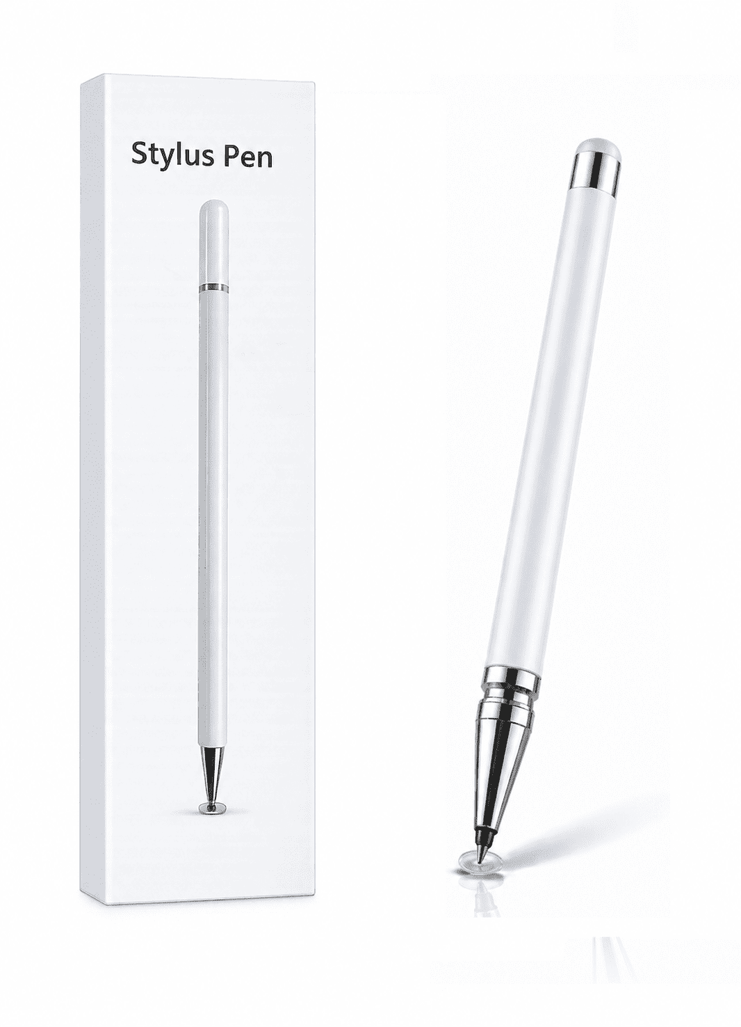 infinix Not 12i Uyumlu Dokunmatik Stylus Kalem Disk Uçlu Hassas Beyaz Tablet Telefon Çizim Kalemi