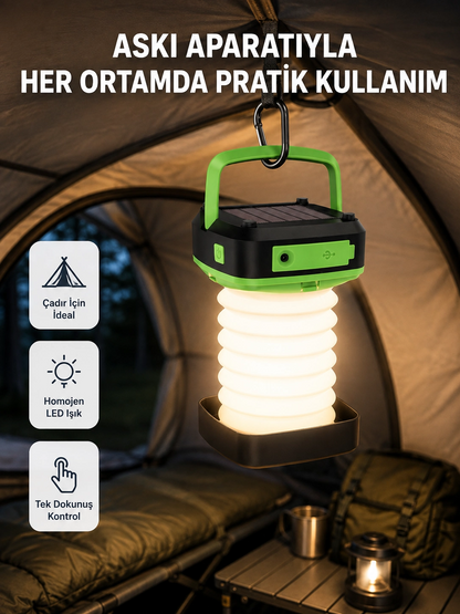 Şarjlı Led Lamba – Dokunmatik Sensörlü, 3 Kademeli Parlaklık