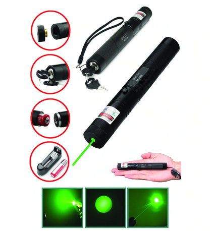 Şarjlı Yeşil Lazer Pointer 100 Mw (5643)
