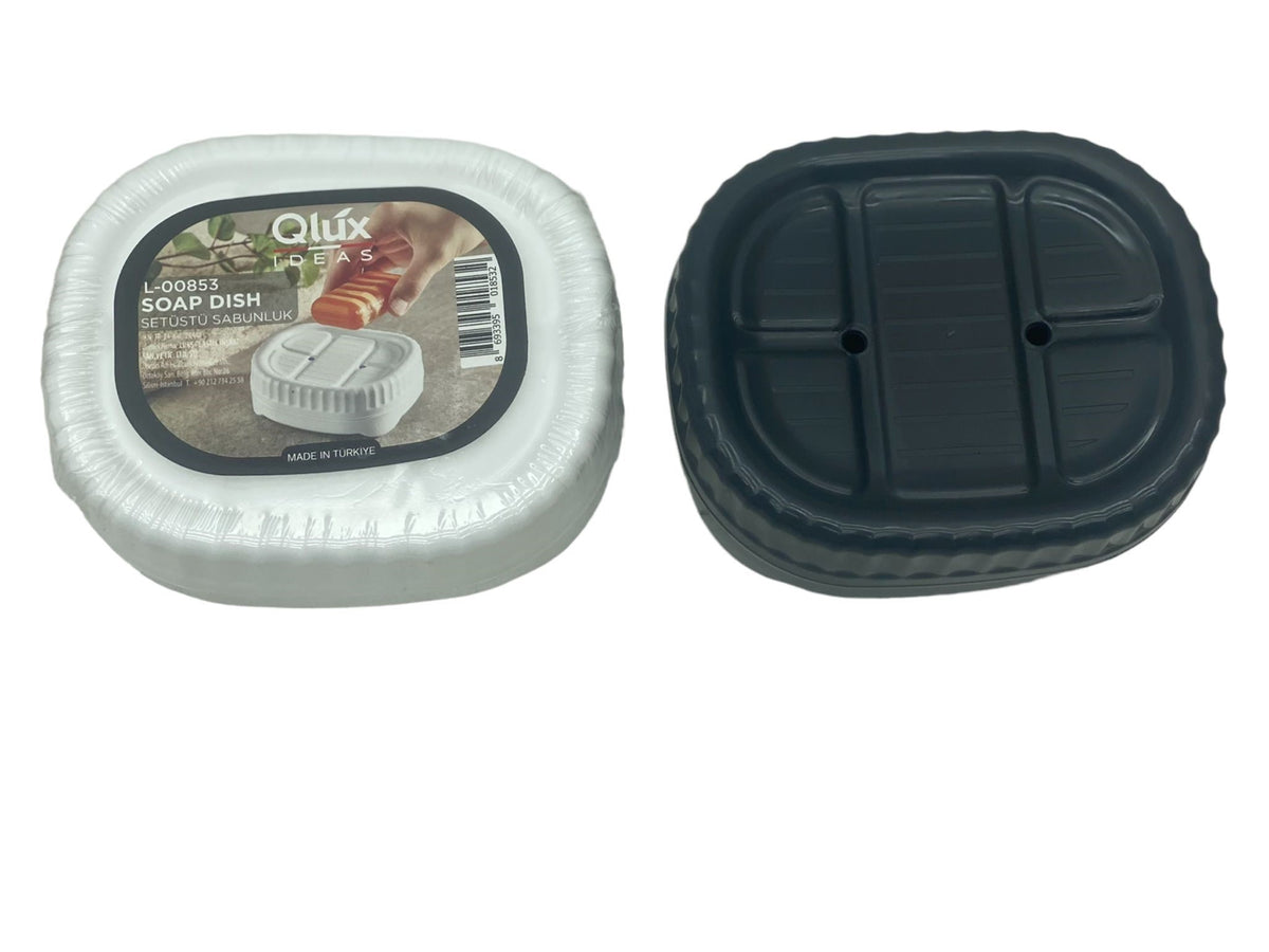 Set Üstü Katı Sabunluk Kapaklı Plastik