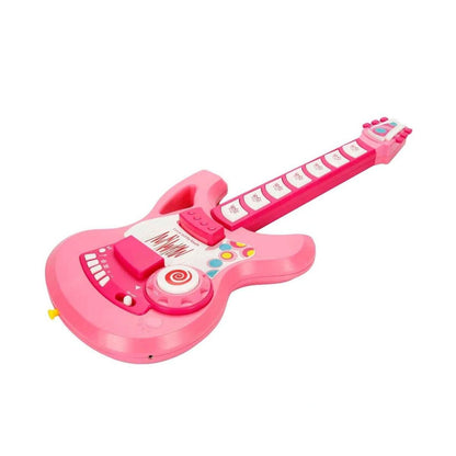 4933 Sun-yfn-ech-gitar Fonk Tuşlu Askılı Pembe Sesli