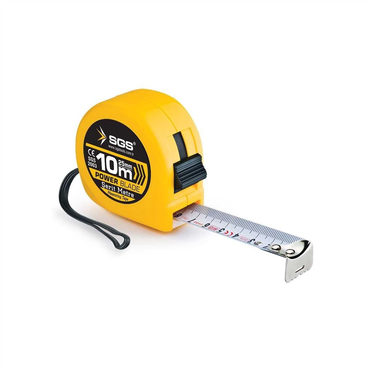 SGS 2003 Şerit Metre 10 Metre 25 mm