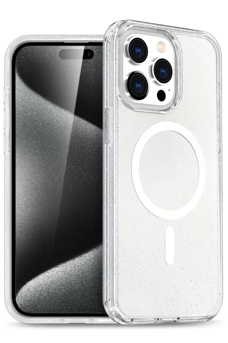 Newface İphone 14 Pro Kılıf Star Magsafe Kapak - Şeffaf