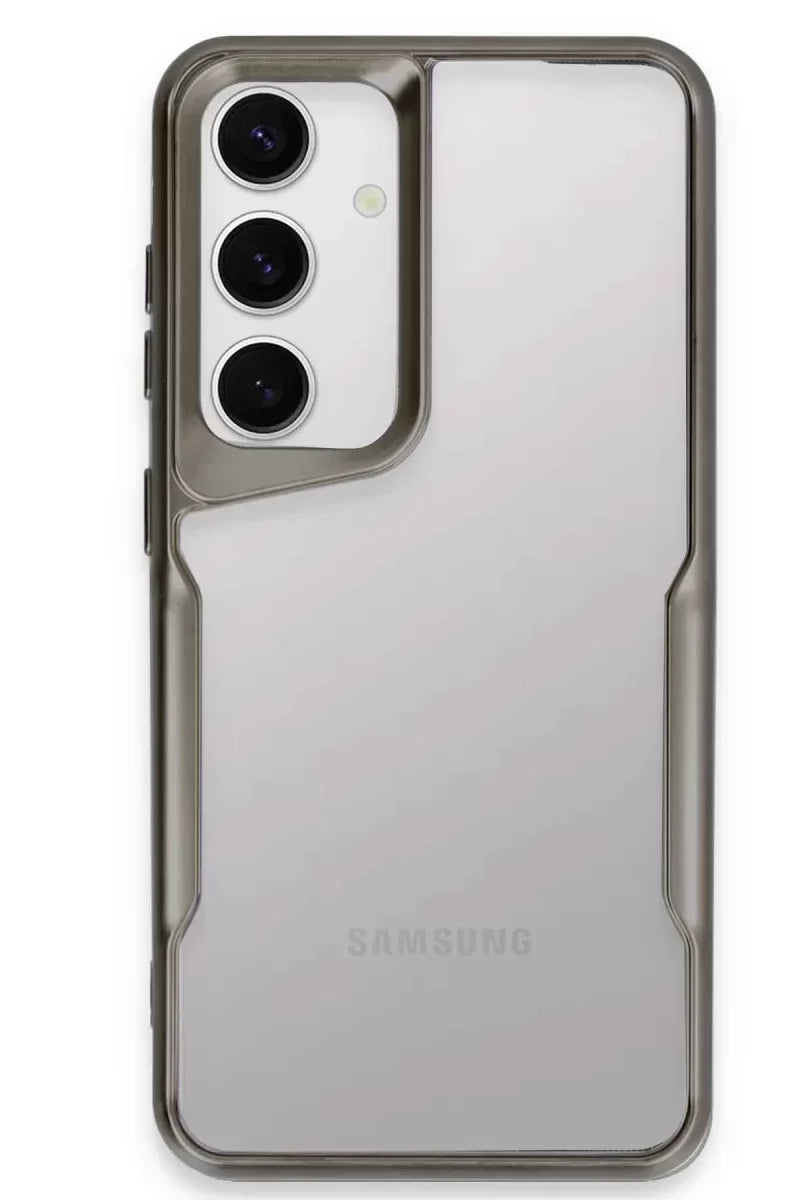 Newface Samsung Galaxy S24 Kılıf Boyi Silikon Kapak - Titan Gri
