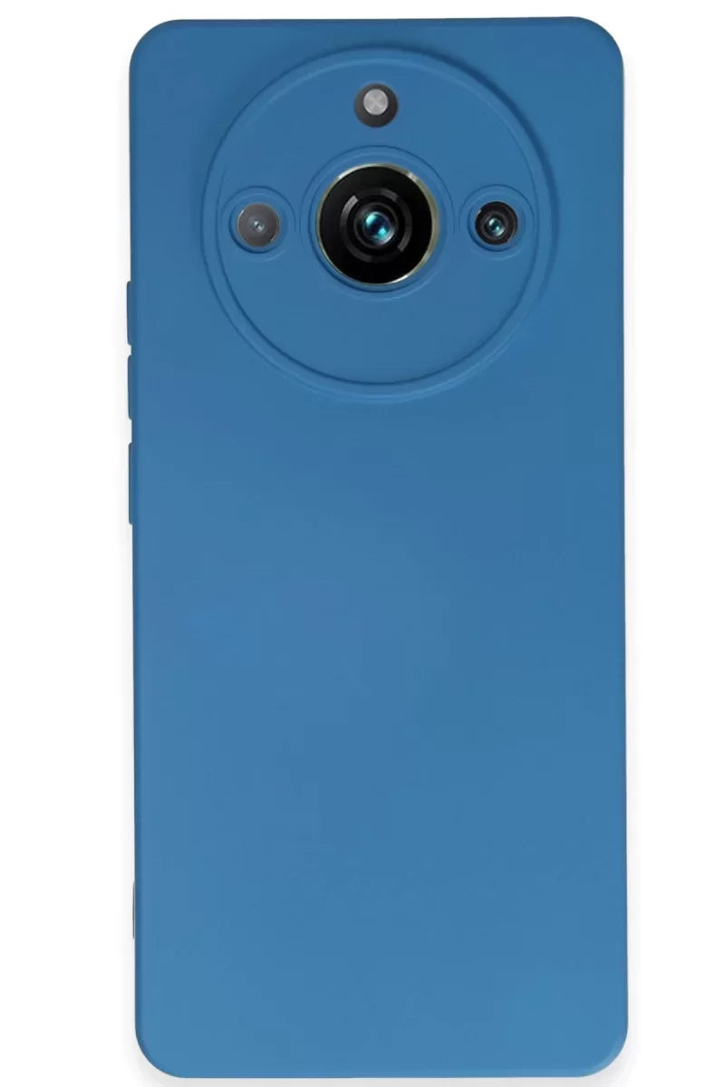 Newface Realme 11 Pro Kılıf Nano İçi Kadife Silikon - Mavi