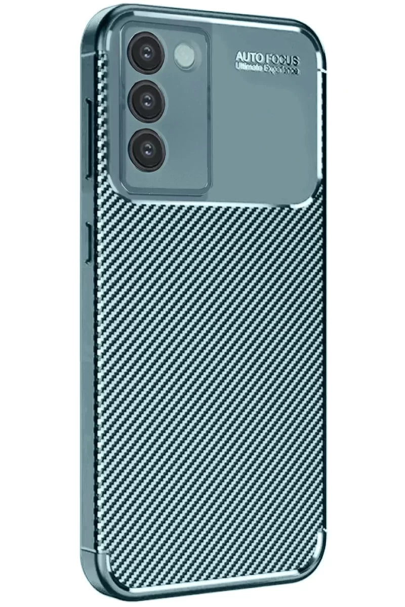 Newface Vivo V30 Lite 4g Kılıf Auto Focus Karbon Kapak - Koyu Yeşil