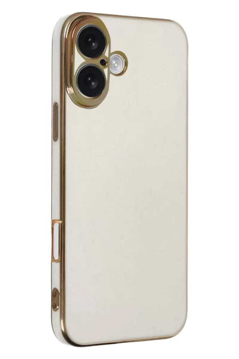 Newface İphone 16 Kılıf Volet Silikon - Beyaz
