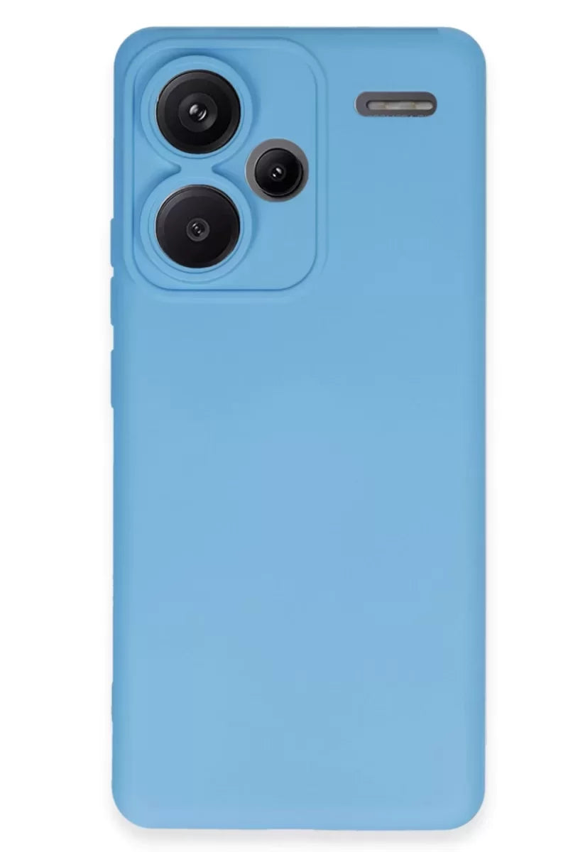 Newface Xiaomi Redmi Note 13 Pro Plus Kılıf Nano İçi Kadife Silikon - Mavi