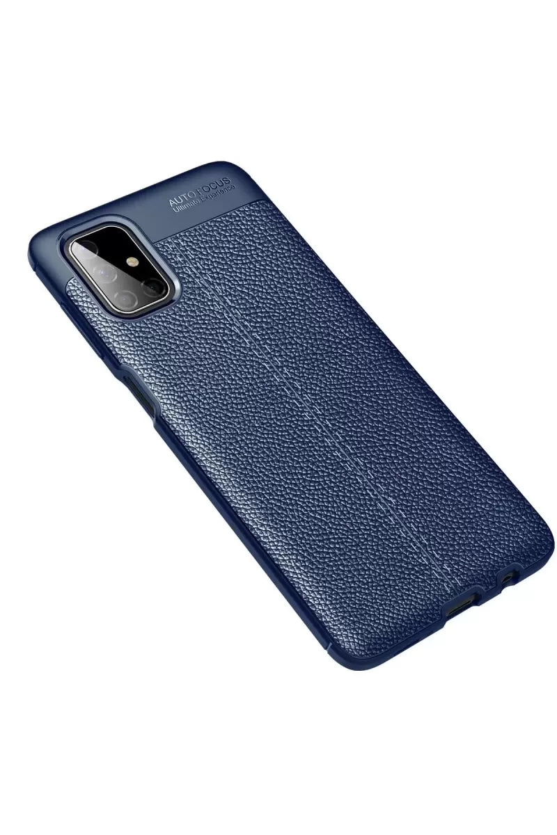 Newface Samsung Galaxy M51 Kılıf Auto Focus Kapak - Lacivert